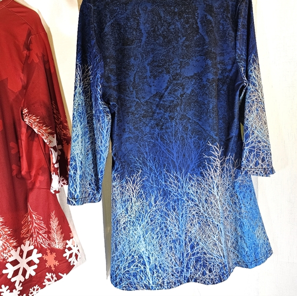 2/$20 Lot 2 Lily Sz L Tunic Tops - Picture 8 of 11